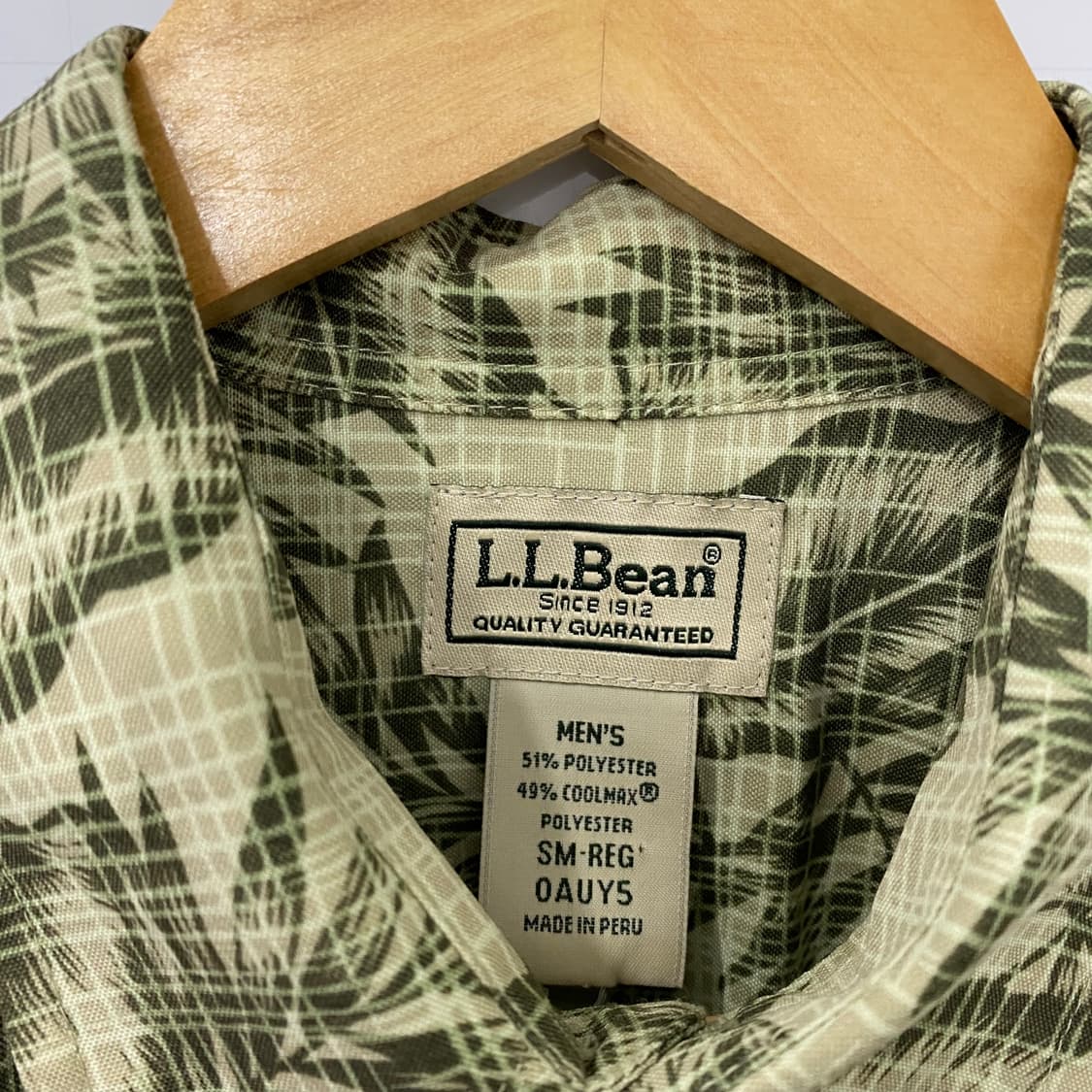 LL BEAN 하와이안 반팔셔츠(S) 상품이미지3