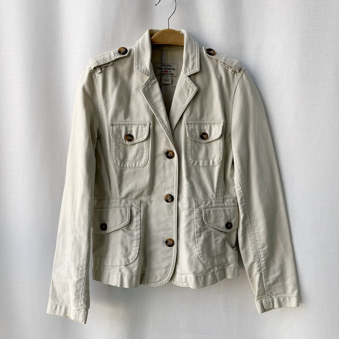 랄프로렌 폴로 진스 코튼 자켓 베이지 M 상품이미지1