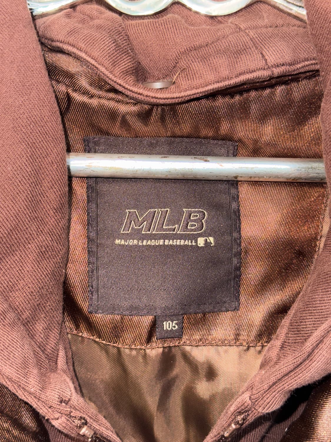 MLB Milwaukee Brewers brown duck down 패딩 상품이미지6