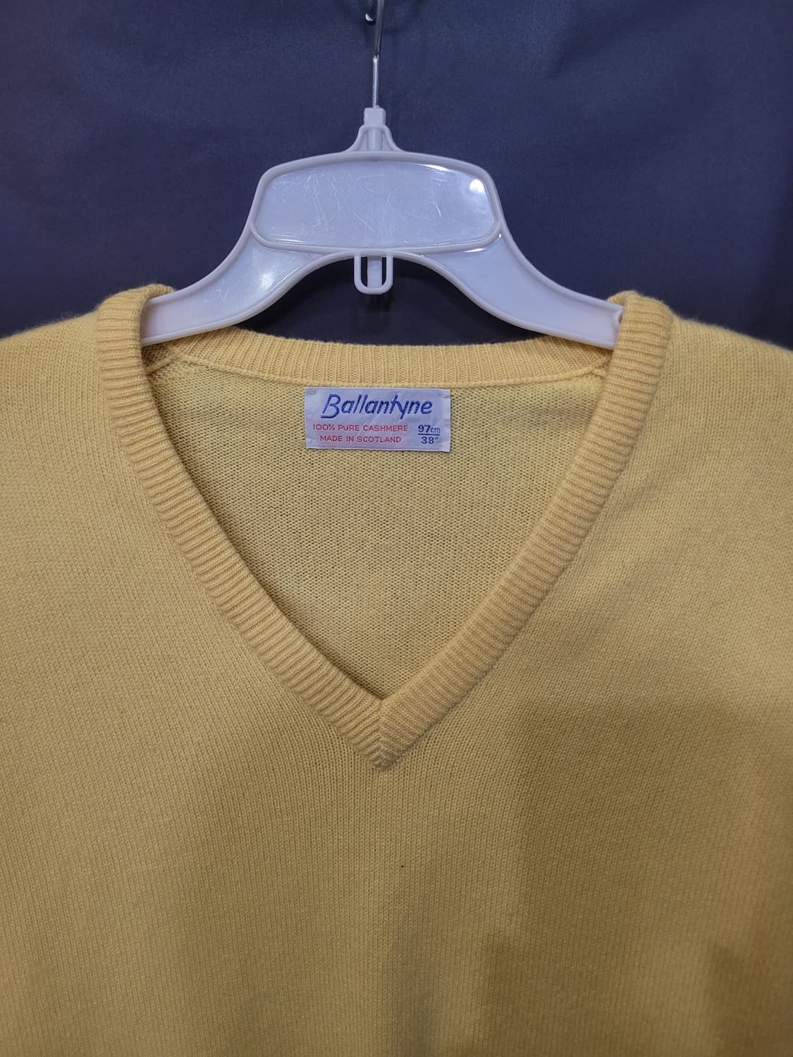 BALLANTYNE 발란타인 빈티지 캐시미어 브이넥 니트 상품이미지2