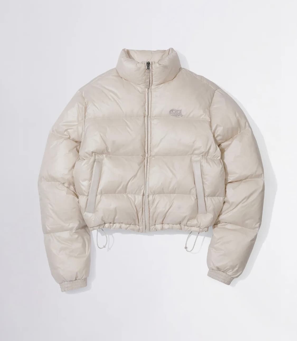 스컬프터 크롭 오리털 푸퍼다운패딩 XS 펄 아이보리 상품이미지1
