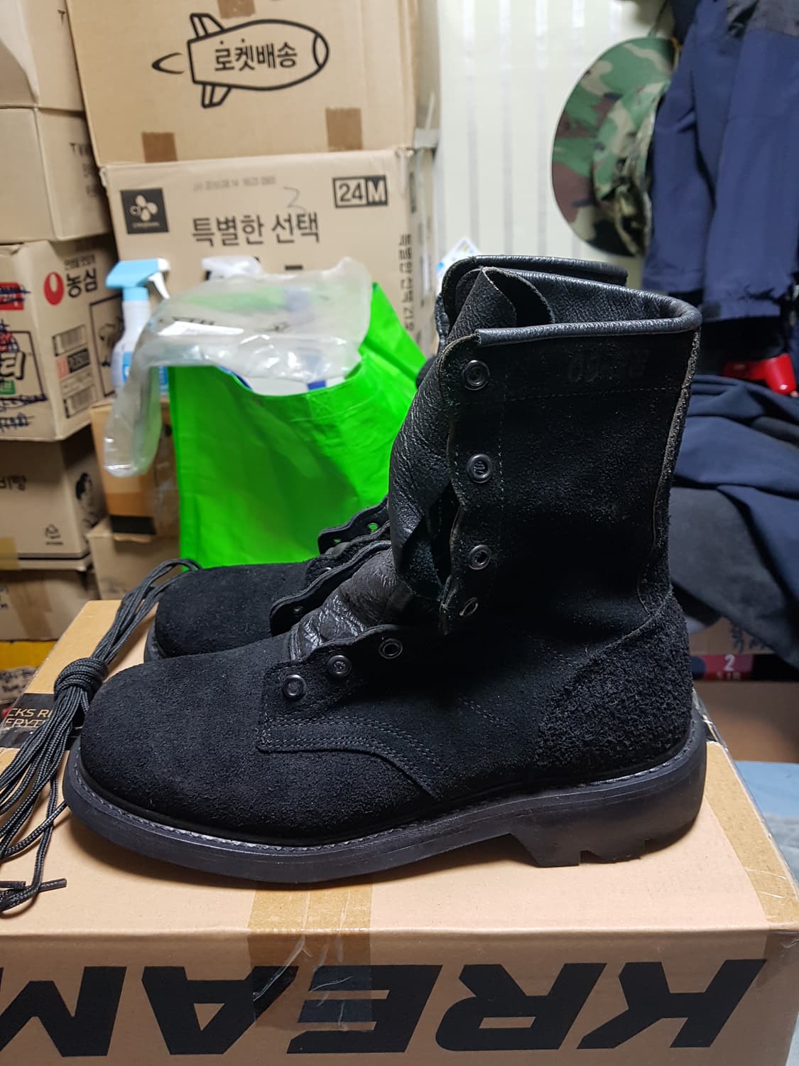 해병대 개선 봉합식 전투화 군화 255S 판매 상품이미지2