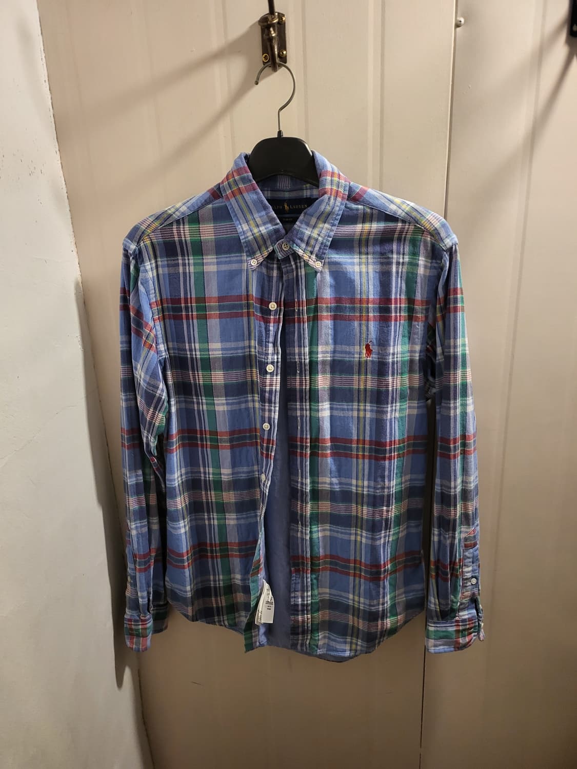 랄프로렌 슬림핏 체크 셔츠 상품이미지1