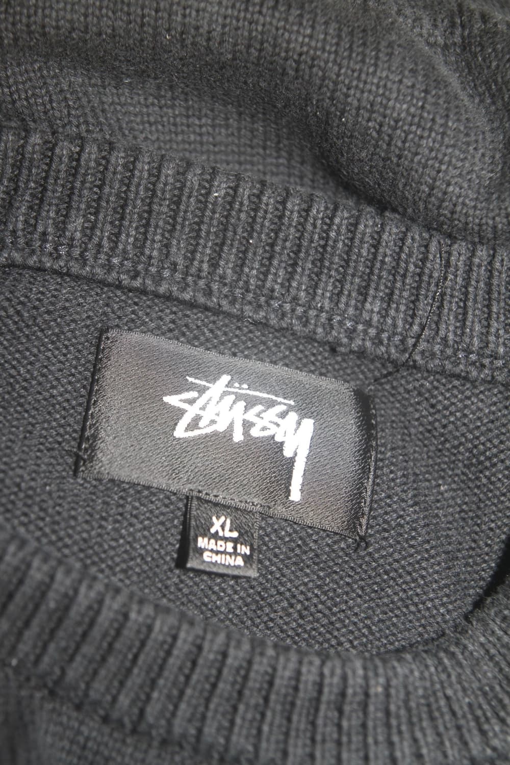 스투시 스컬 스웨터 니트 블랙 XL 상품이미지5