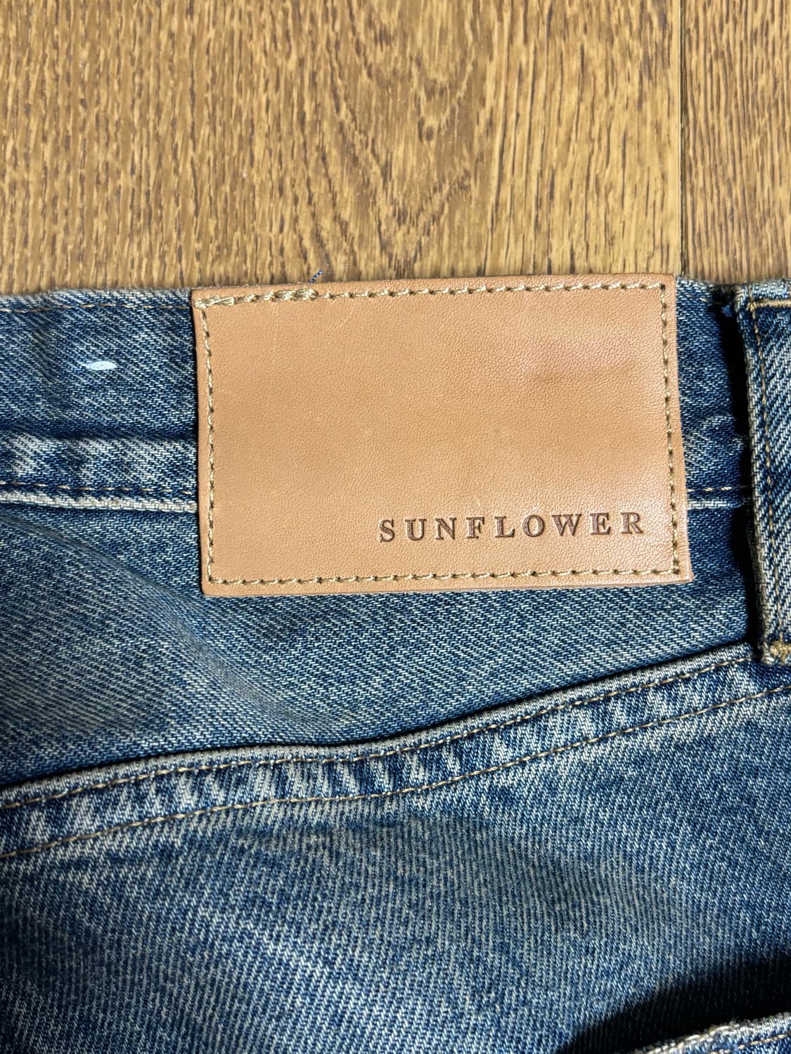 Sunflower 와이드 트위스트 데님 상품이미지4