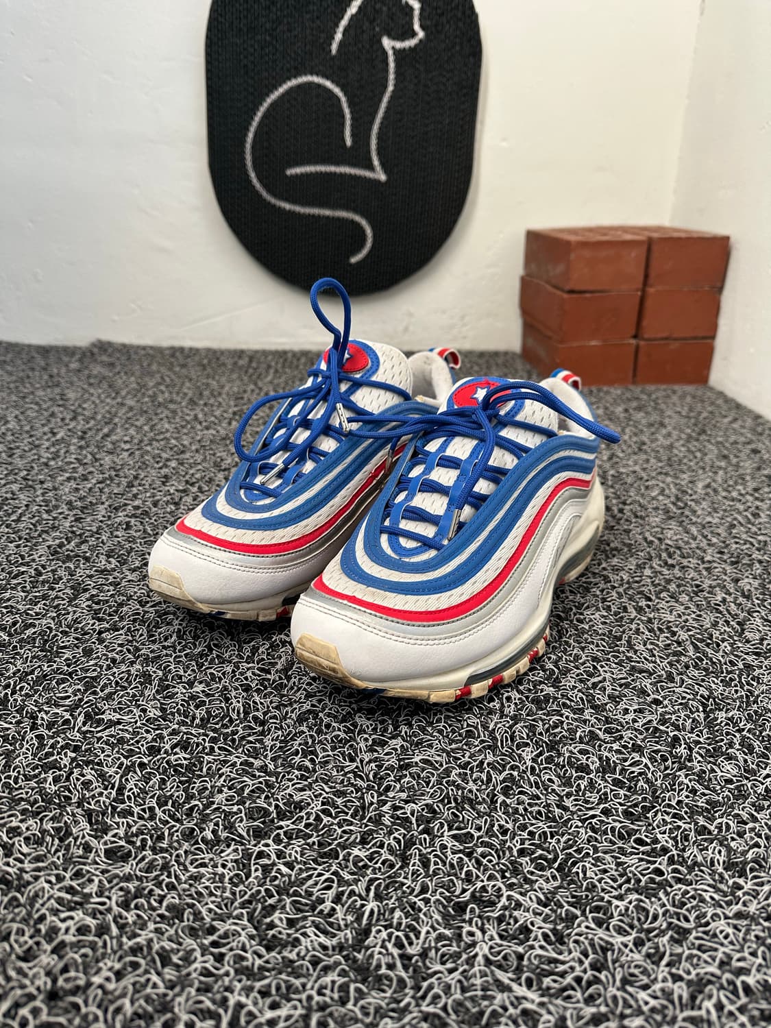 나이키 에어맥스 97 흰파빨 260mm 상품이미지2