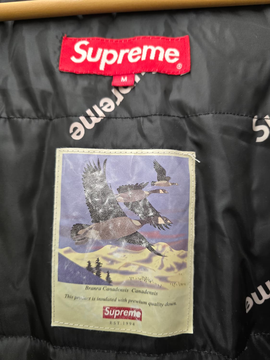 슈프림 트리플 레이어 방수통기성 덕다운 패딩자켓.   싸이즈 95 M.  상품이미지8