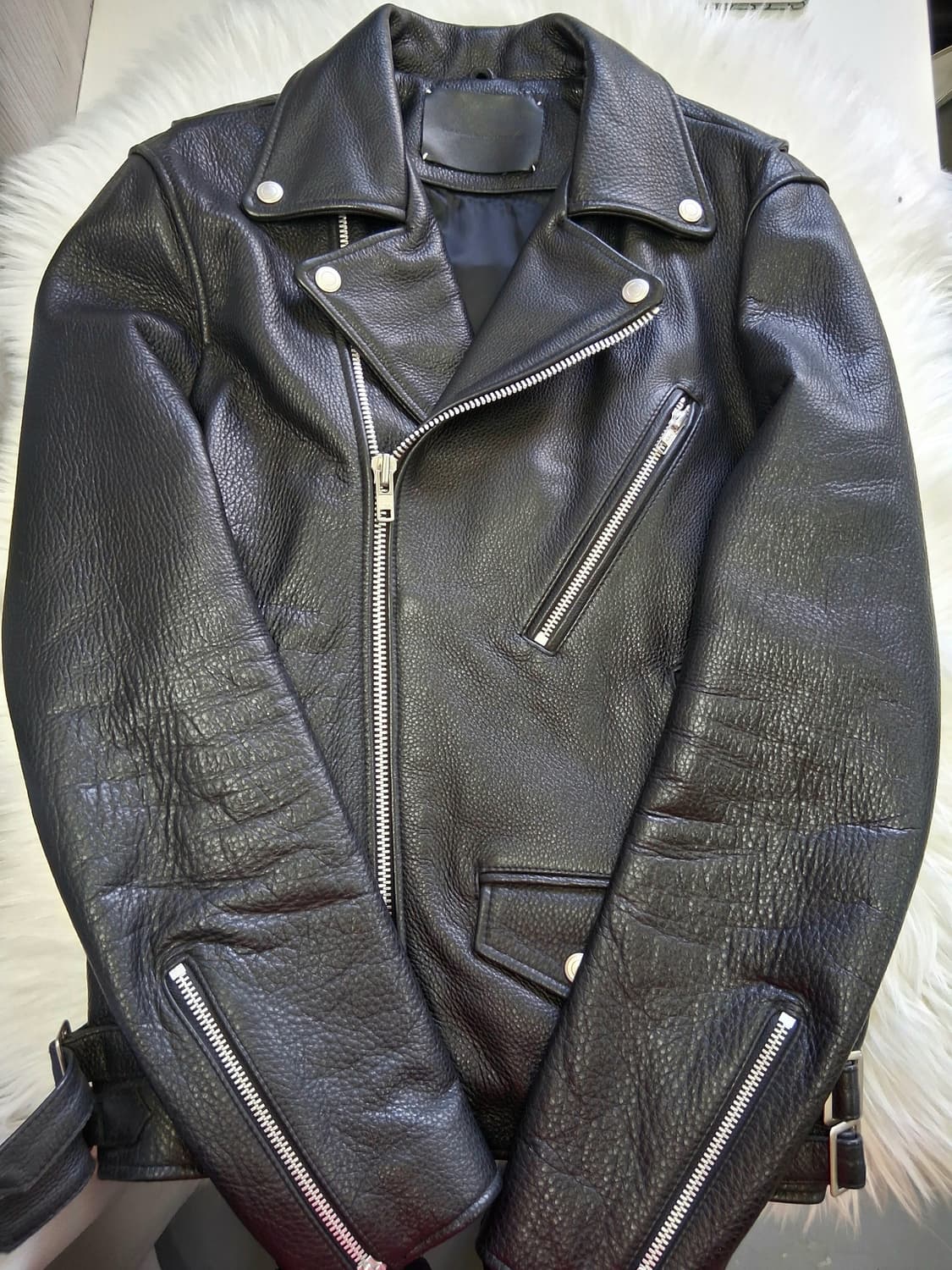 비바스튜디오 램스킨 라이더자켓 /여성90~95 상품이미지1