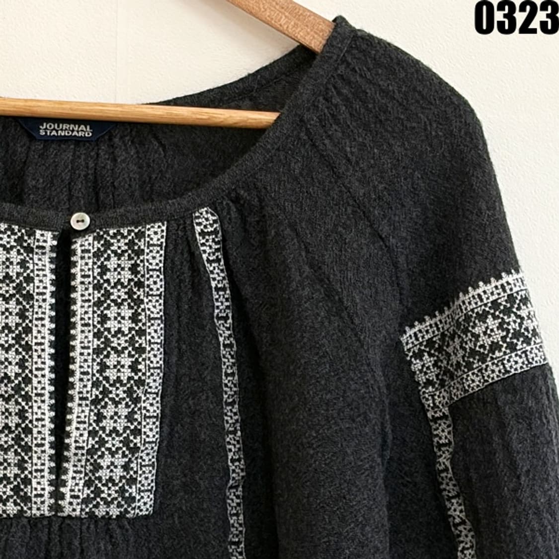 저널 스탠다드 울 자수 블라우스 니트 M 0323 상품이미지2