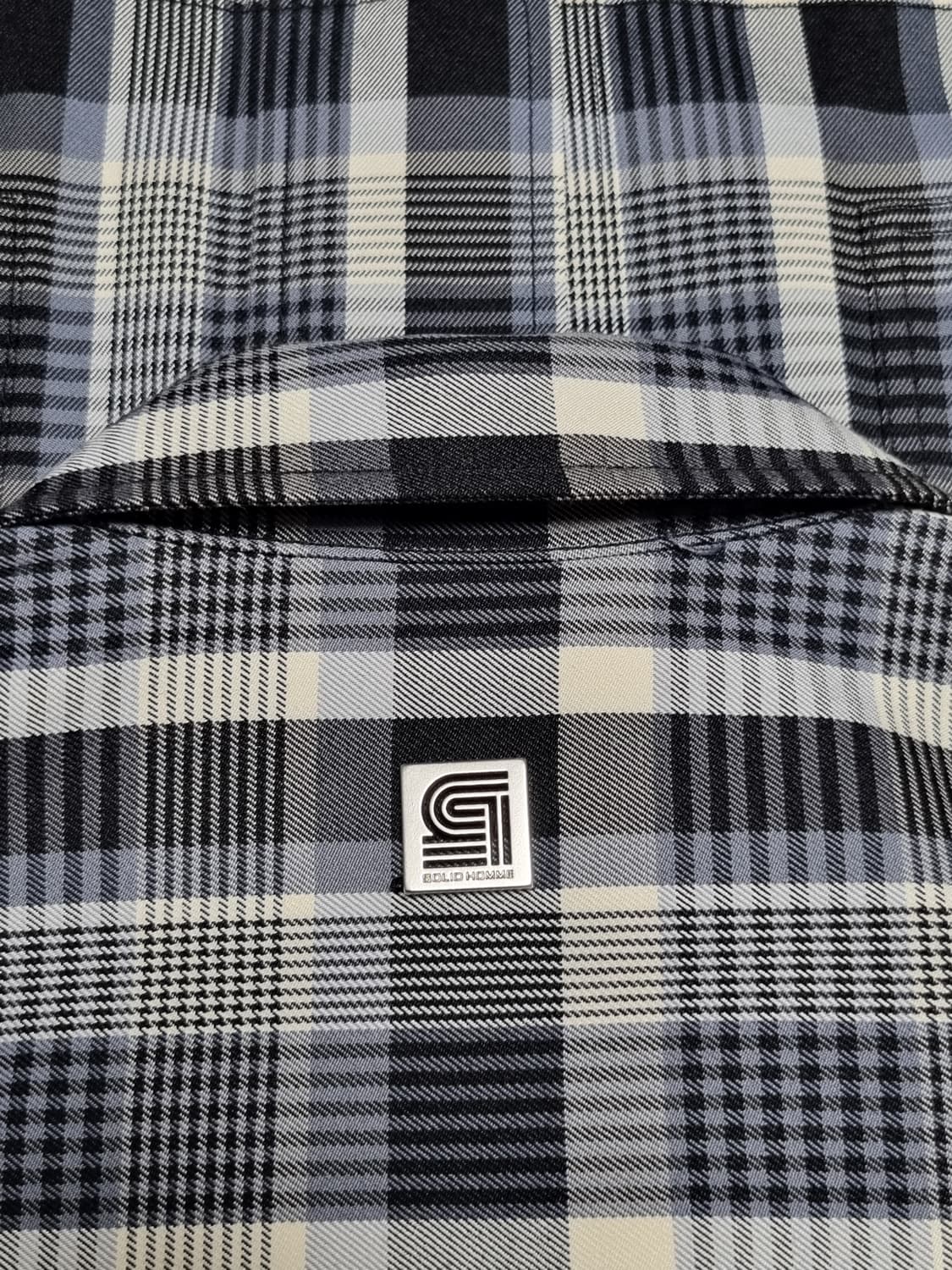 솔리드옴므 체크셔츠 상품이미지6