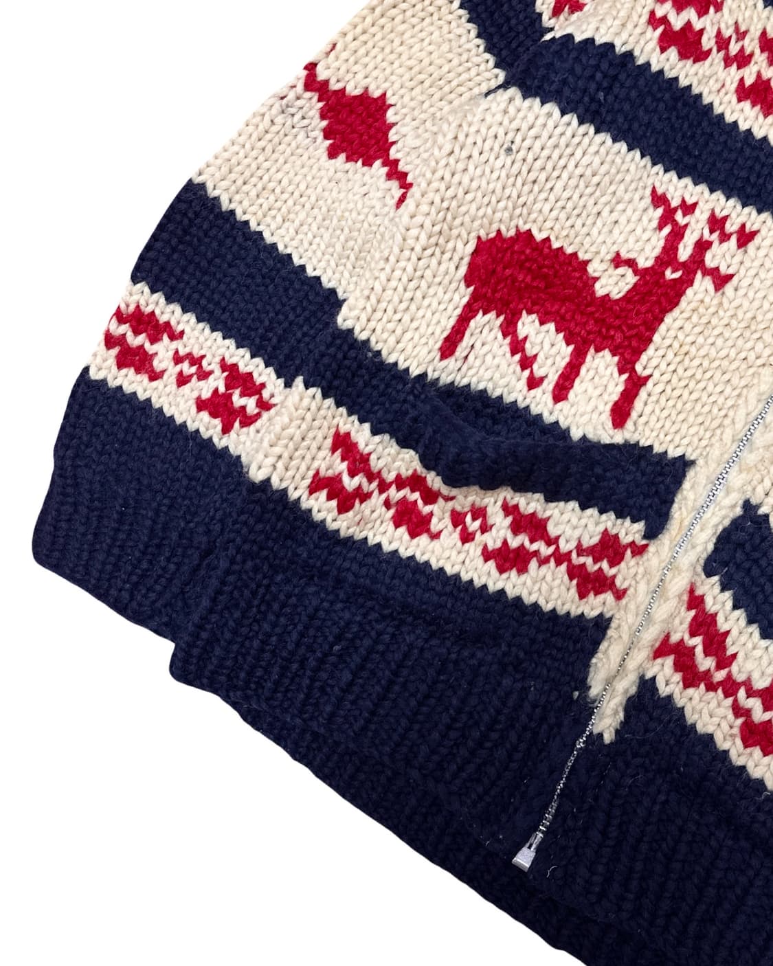 캐나다 헤비울 코위찬 니트 집업 상품이미지5