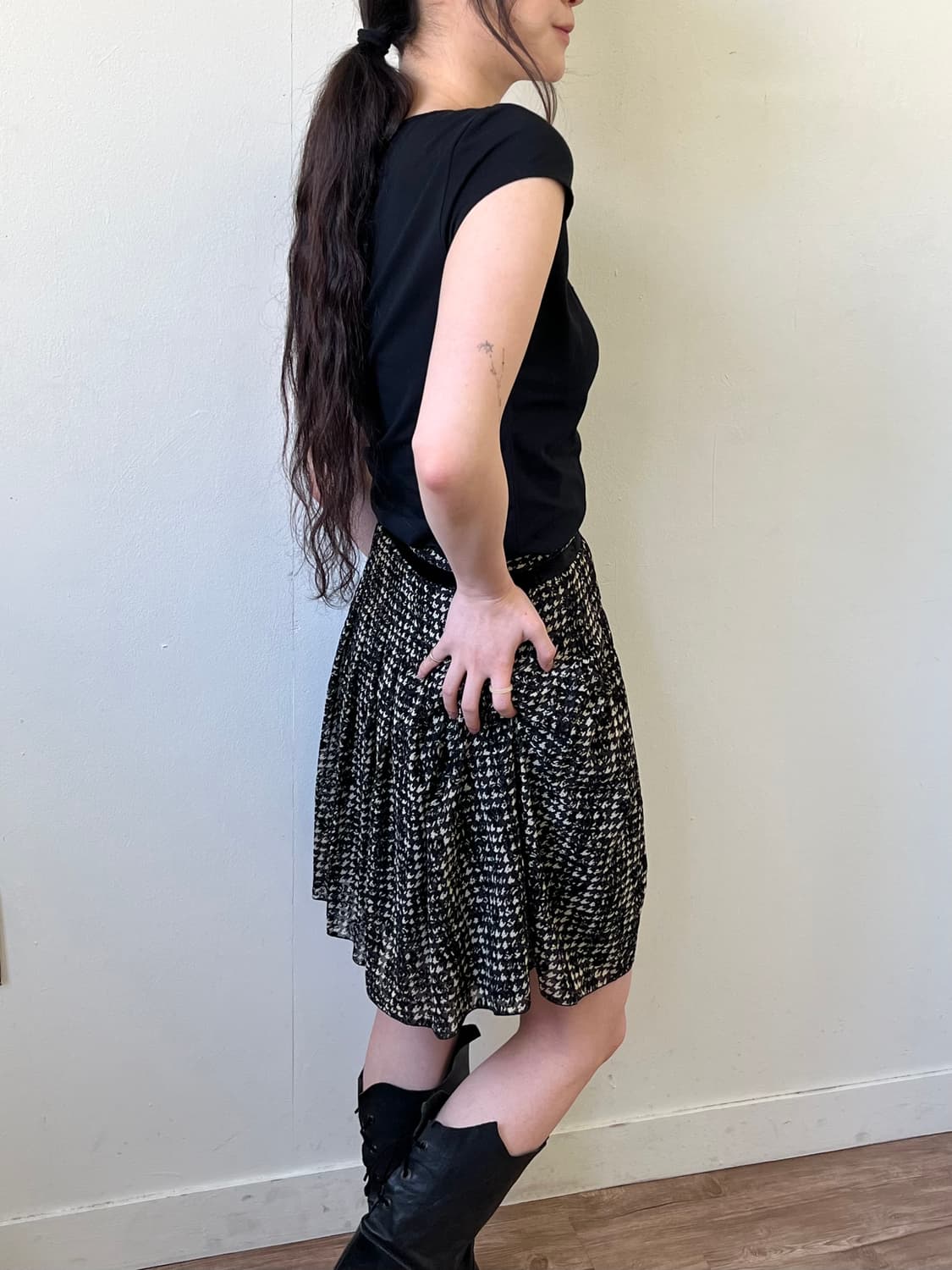 Alphabet’s alphabet 벨벳 로브 스커트 상품이미지8