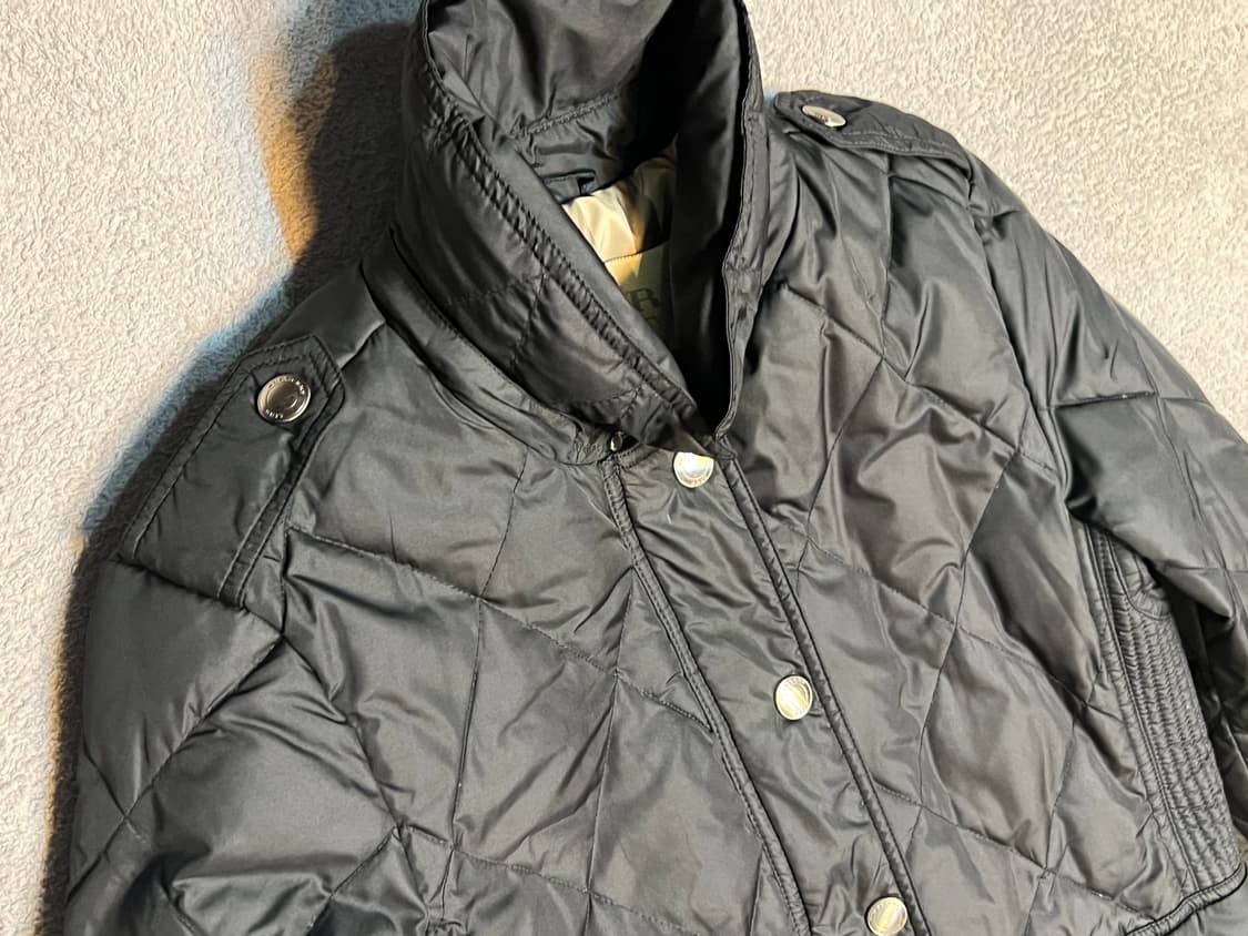 버버리 브릿 블랙 퀼팅 하프 롱패딩 s/p  상품이미지2