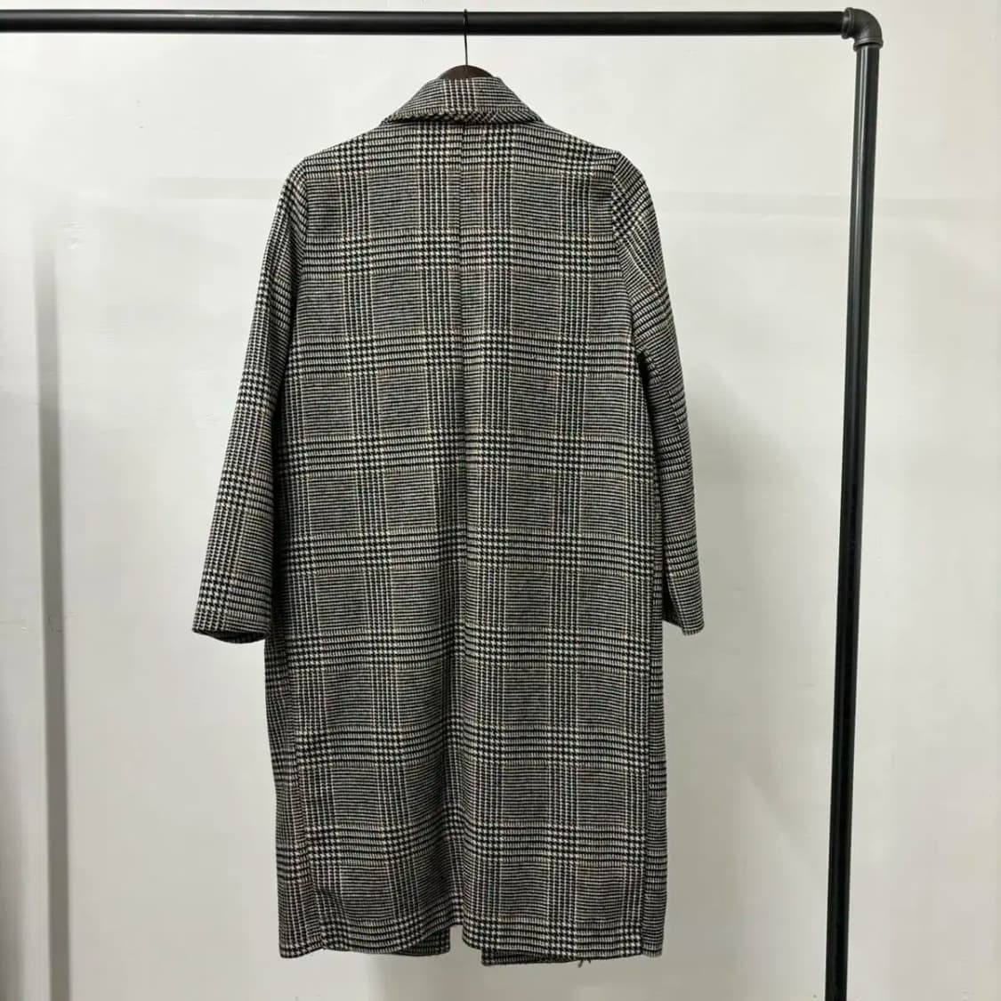 H&M 여성 체크 울 코트(95) 급처해요 상품이미지2
