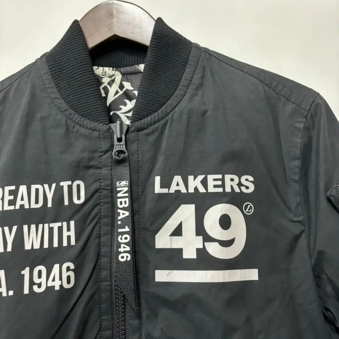 NBA LA레이커스 프린팅 MA-1 항공점퍼(95) 급처해요 상품이미지5
