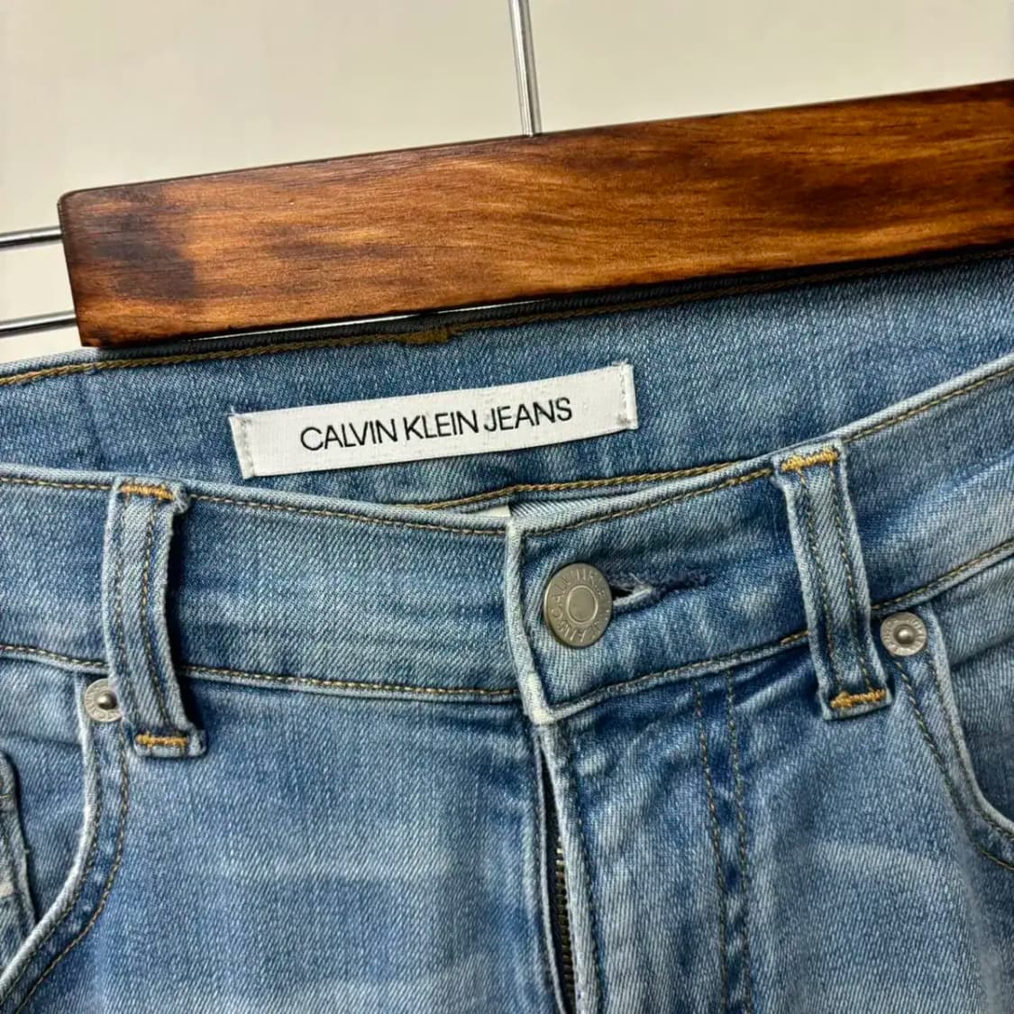CK 캘빈클라인 스판 워싱 연청바지 데님팬츠(29) 급처해요 상품이미지7