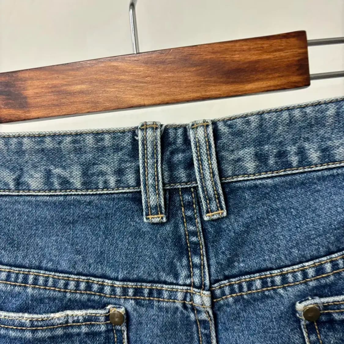 빈티지 여성 워싱 커팅 데님 미니스커트 청치마(30) 급처해요 상품이미지5