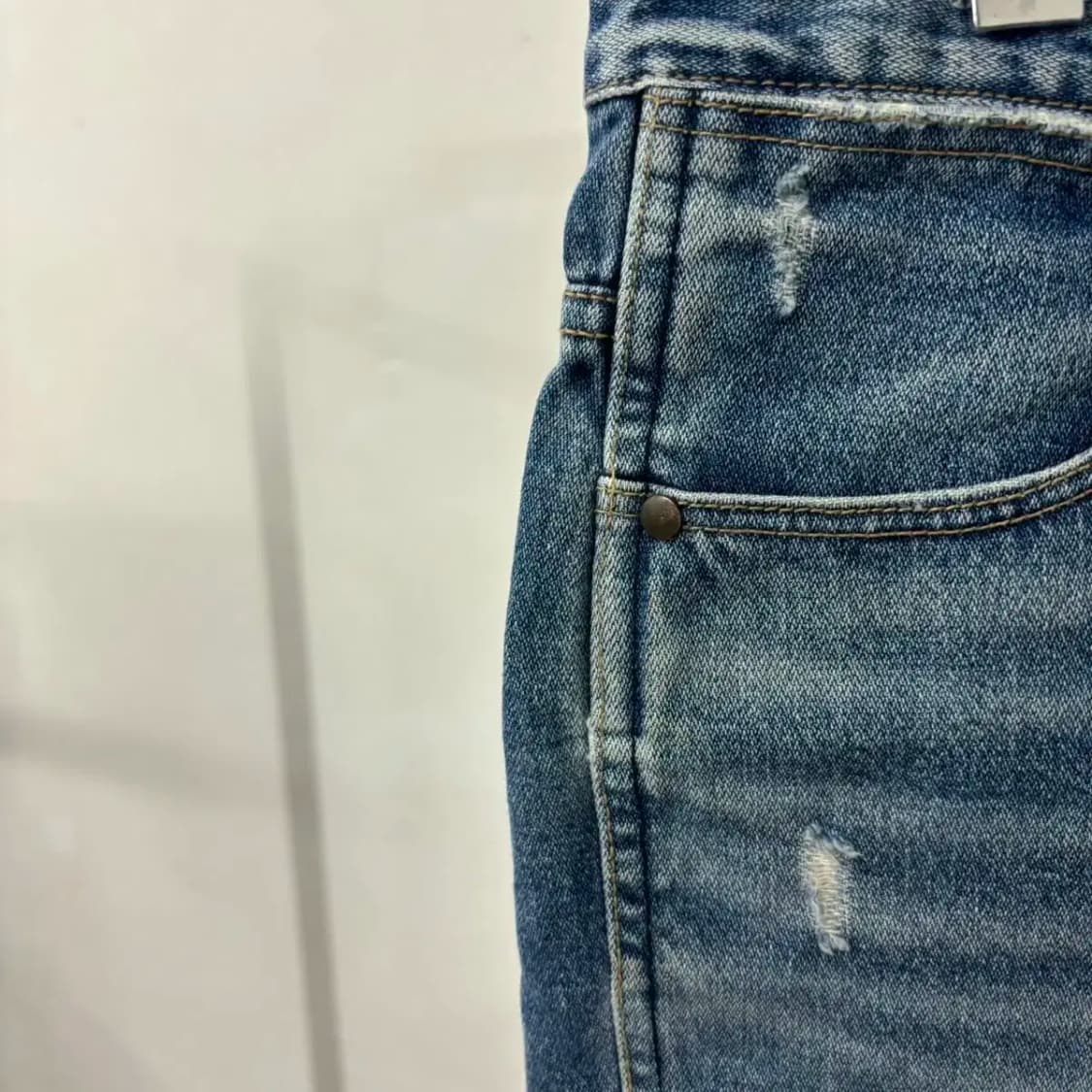 빈티지 여성 워싱 커팅 데님 미니스커트 청치마(30) 급처해요 상품이미지7