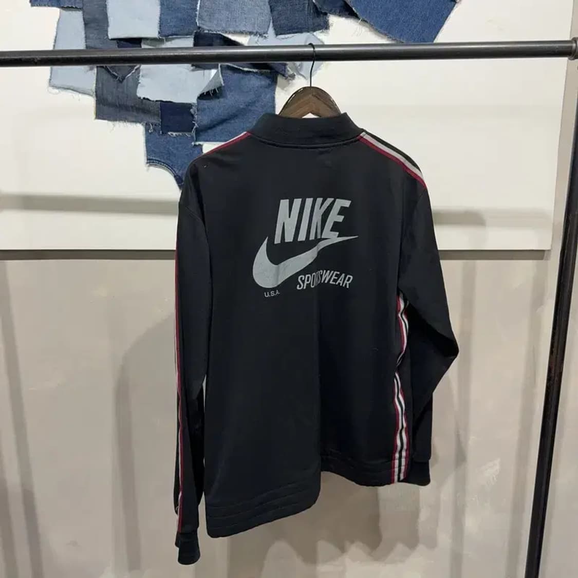 (105) 나이키 올드스쿨 빈티지 져지 집업 트랙탑 상품이미지4
