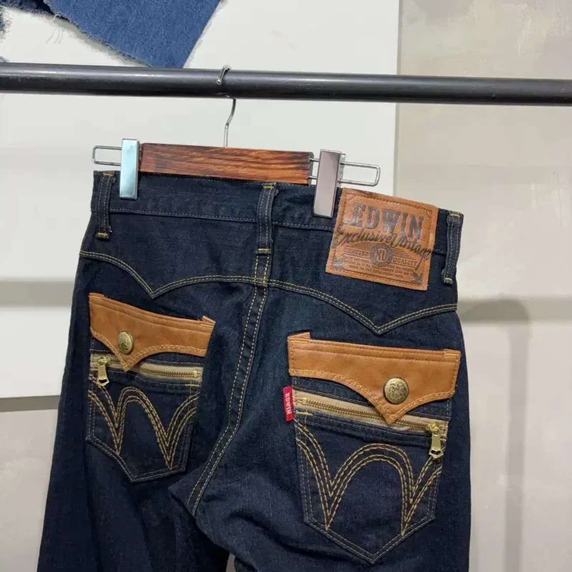 (30인치) 에드윈 빈티지 웨스턴 뒷면 디테일 청바지 데님팬츠 상품이미지4