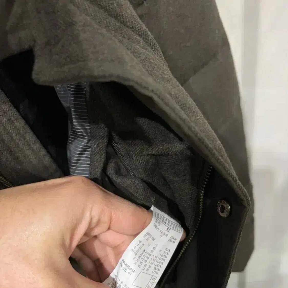 (100) 질스튜어트뉴욕 캐주얼 클래식 모직 거위털 하프 패딩 상품이미지5