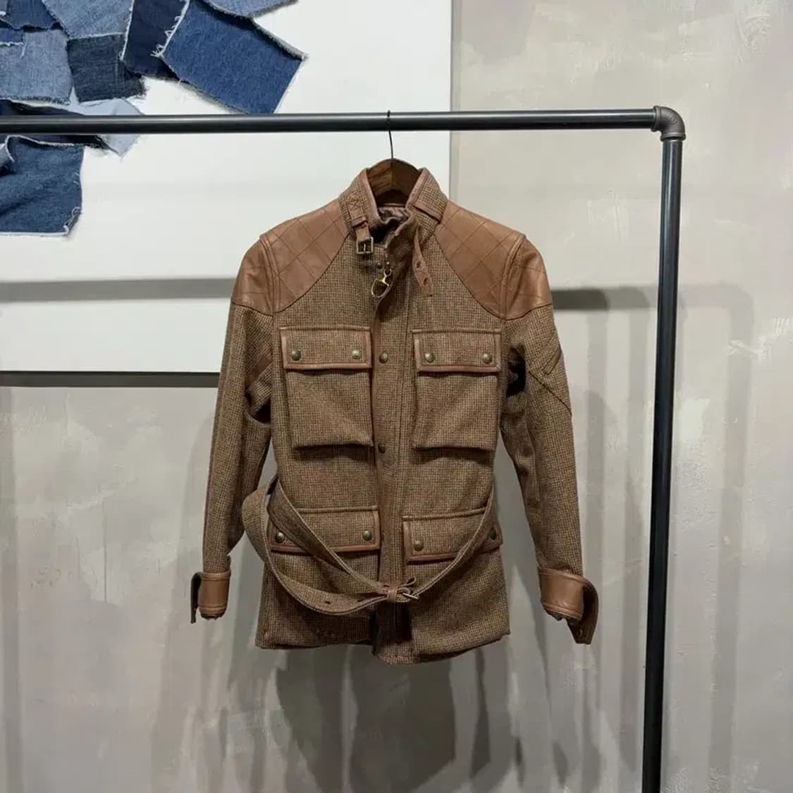 (85) 폴로 랄프로렌 여성 클래식 모직 벨티드 바버 자켓 상품이미지1