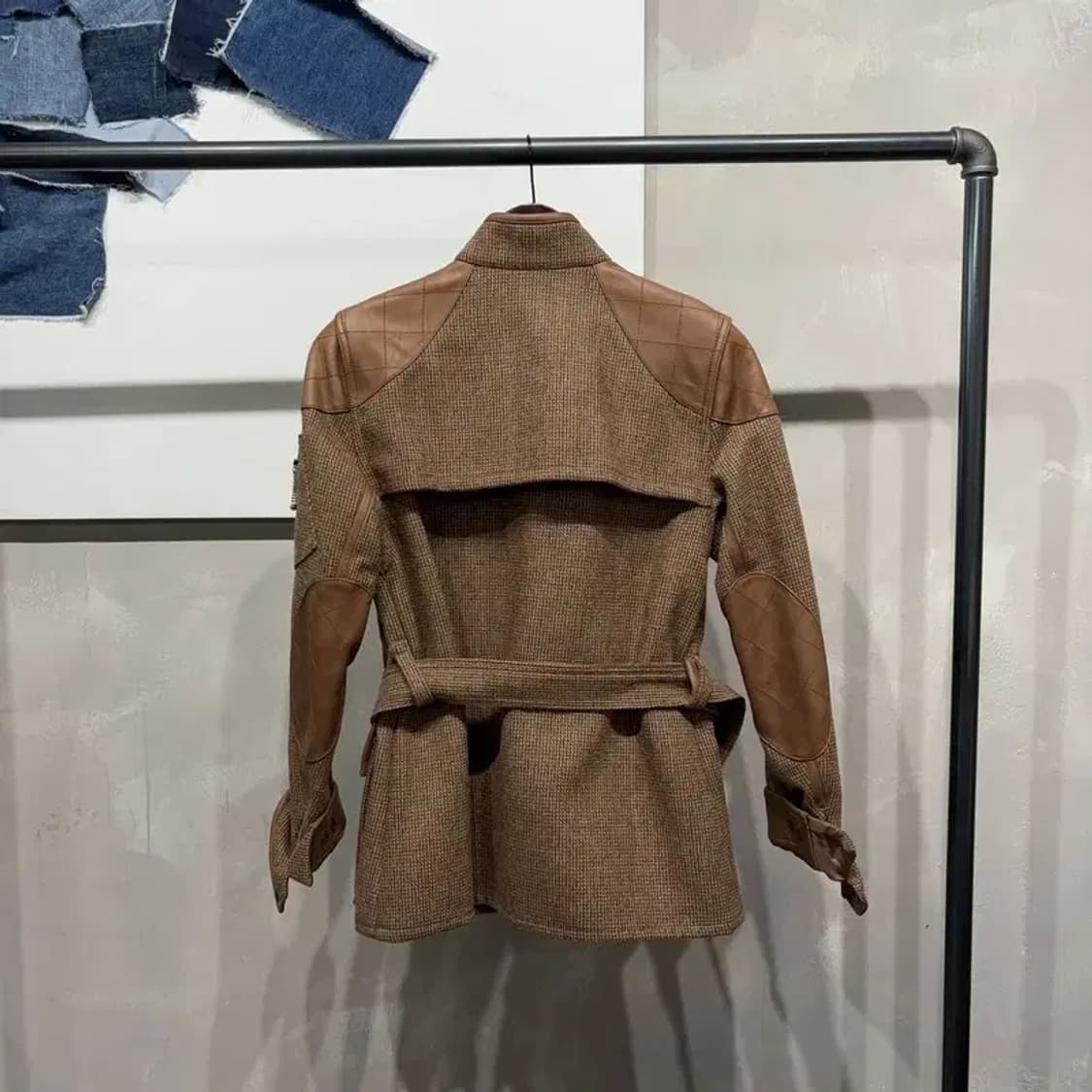 (85) 폴로 랄프로렌 여성 클래식 모직 벨티드 바버 자켓 상품이미지4