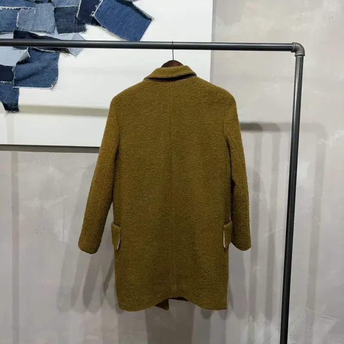 (90) 시슬리 여성 캐주얼 클래식 모직 코트 상품이미지2