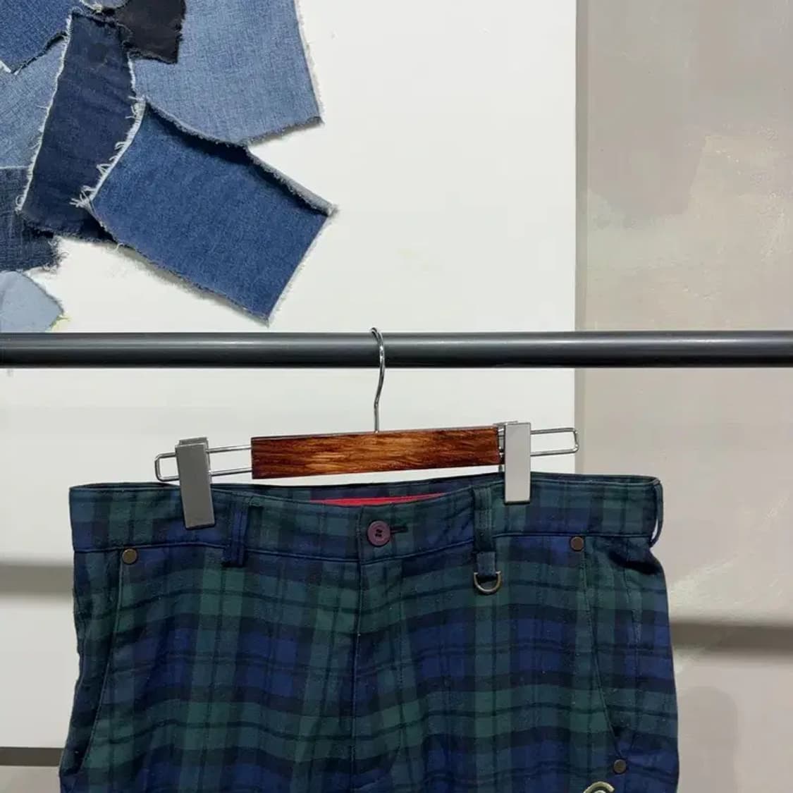 (33인치) 클리브랜드 골프 겨울 체크 슬랙스 바지 상품이미지2