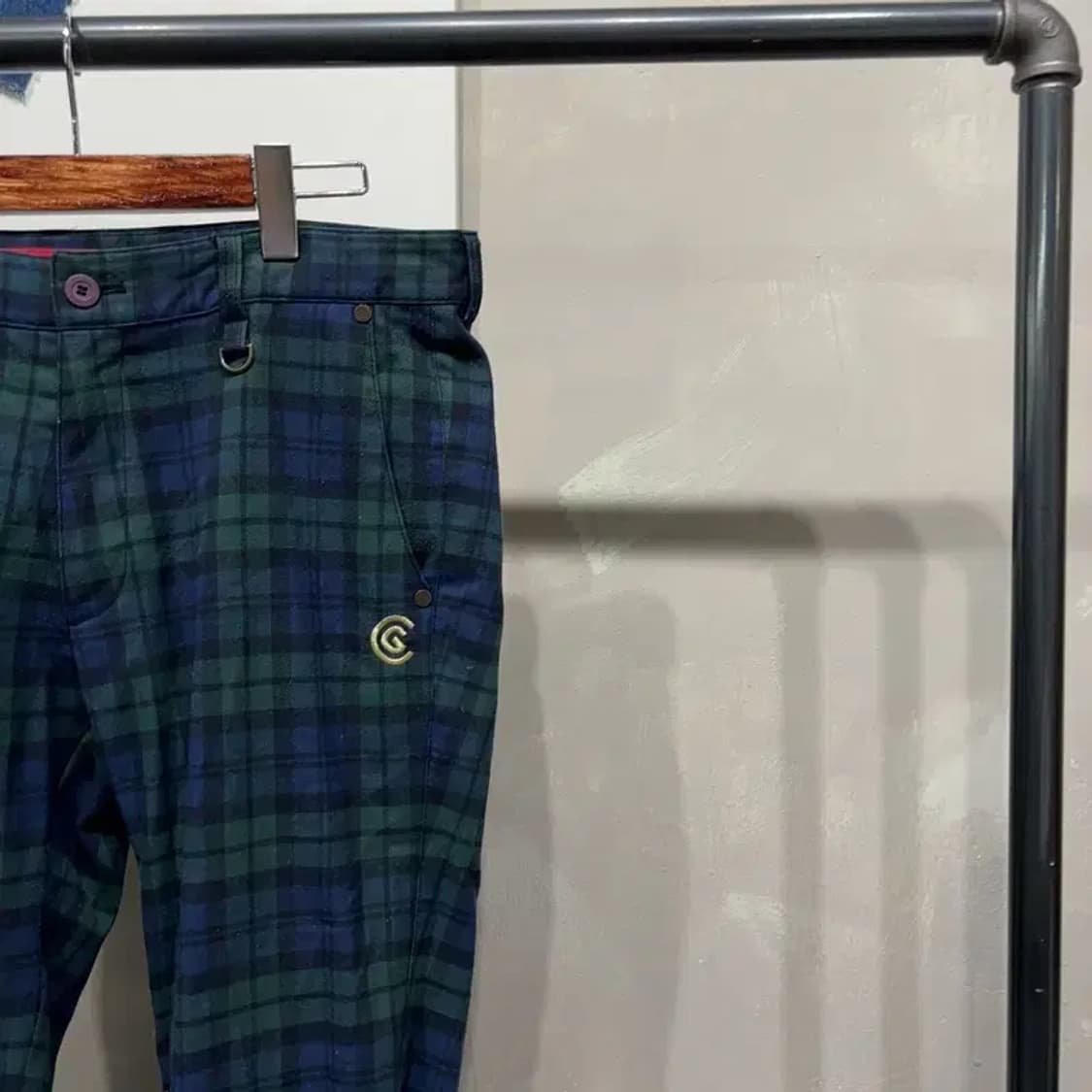 (33인치) 클리브랜드 골프 겨울 체크 슬랙스 바지 상품이미지3