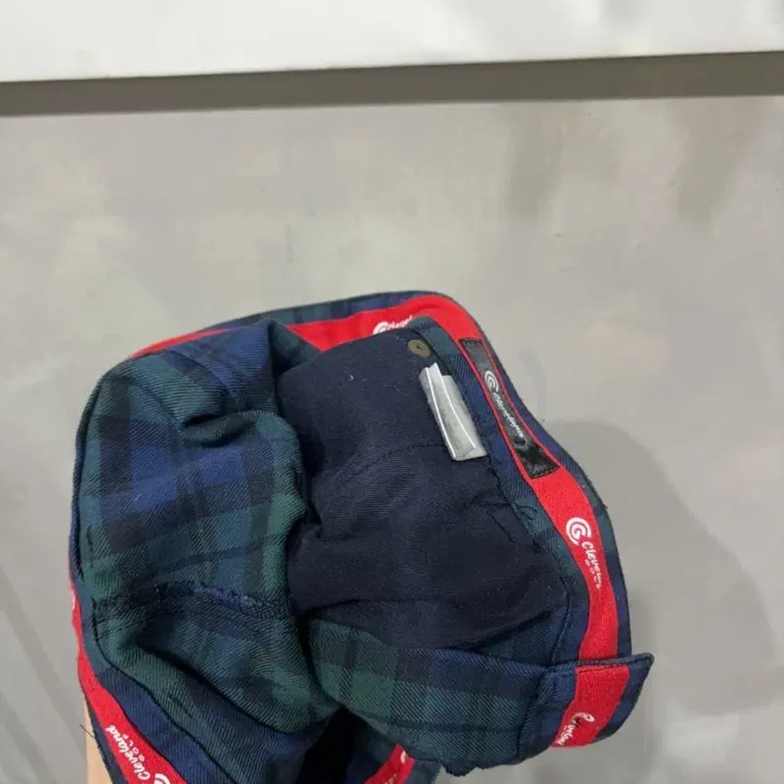 (33인치) 클리브랜드 골프 겨울 체크 슬랙스 바지 상품이미지6