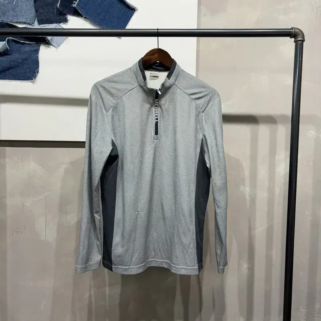 (100) 머렐 등산 아웃도어 기능성 반집업 긴팔티 상품이미지1