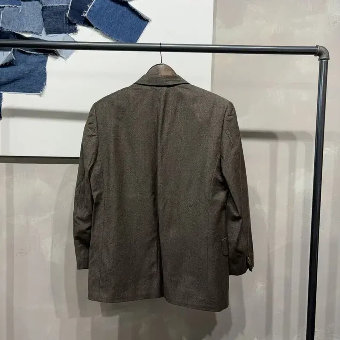 (100) 닥스 캐주얼 클래식 빈티지 모직 자켓 블레이저 상품이미지3