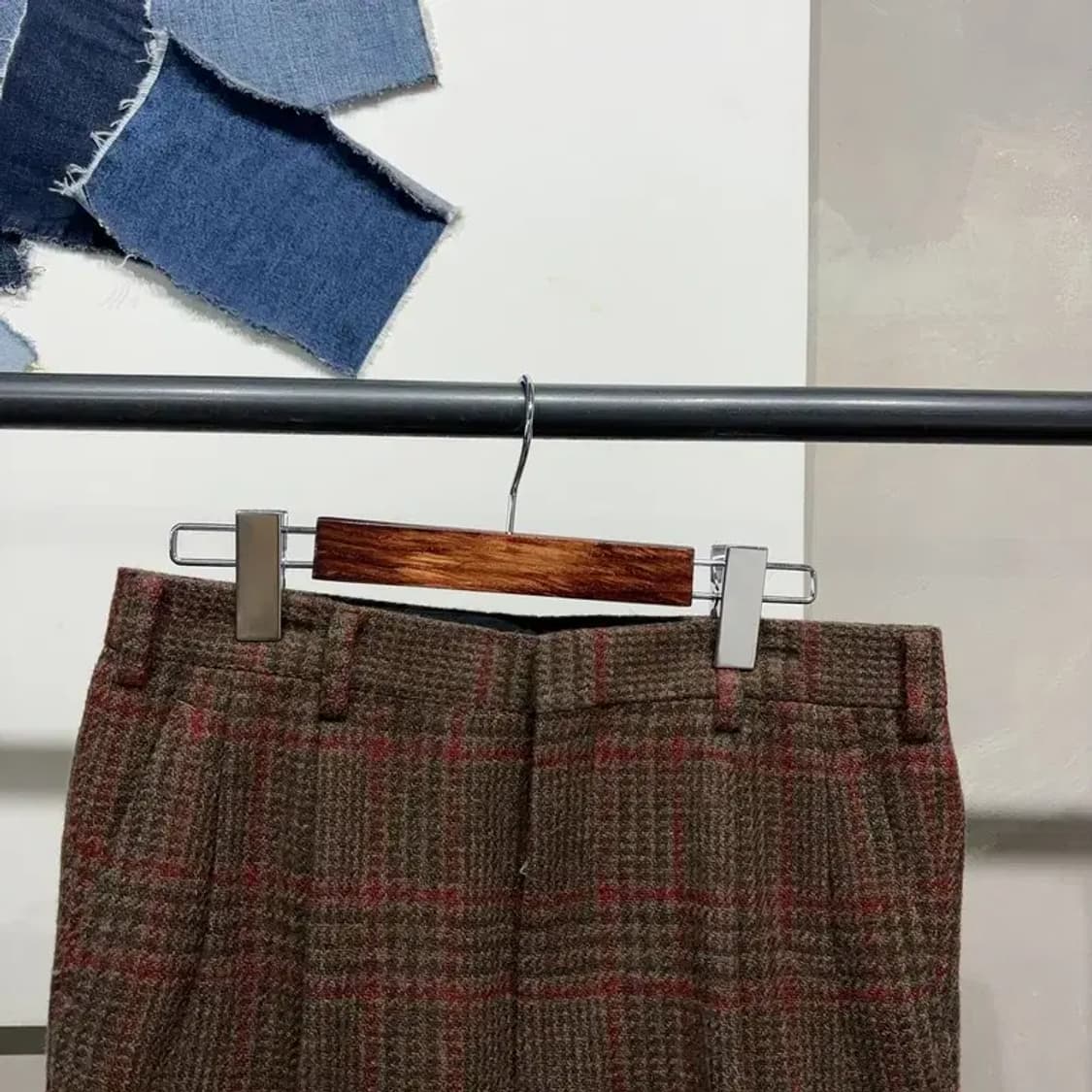 (30인치) 맥그리거 빈티지 체크 모직 슬랙스 바지 상품이미지2