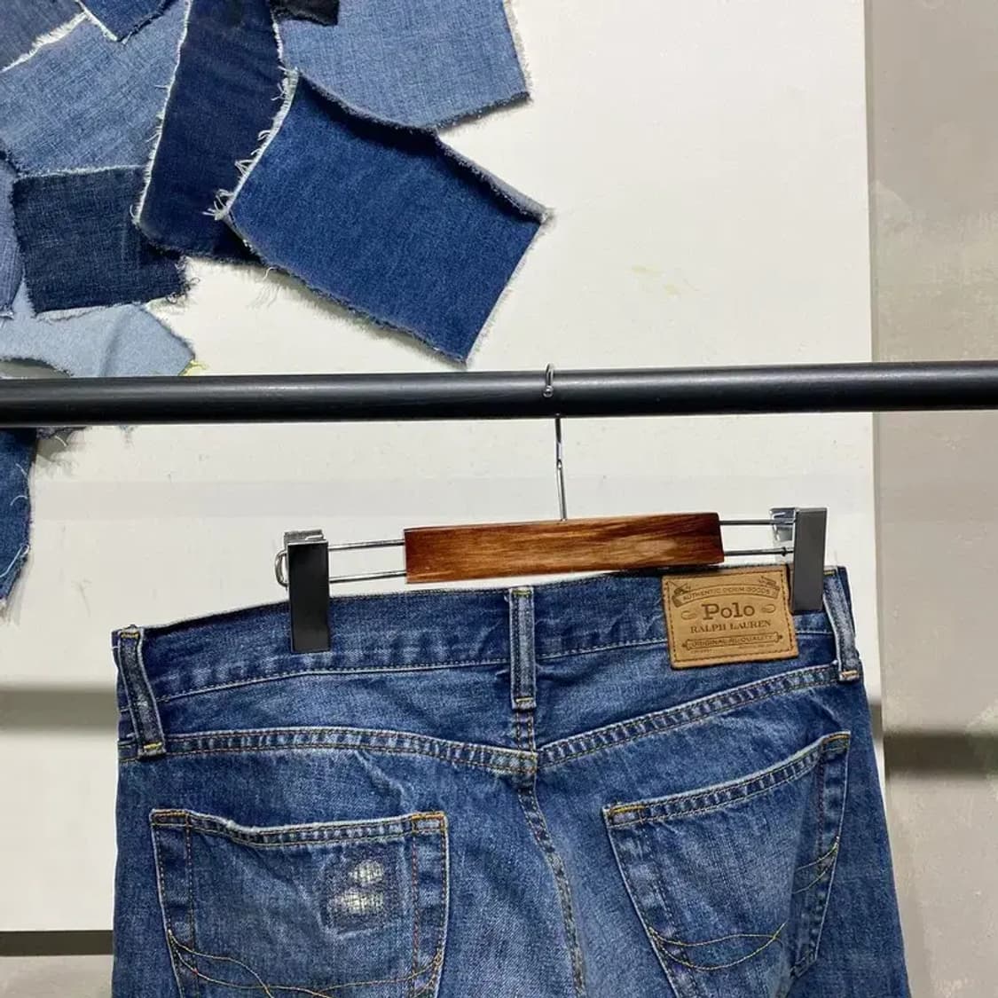 (30인치) 폴로 랄프로렌 디스트로이드진 진청바지 데님팬츠 상품이미지5
