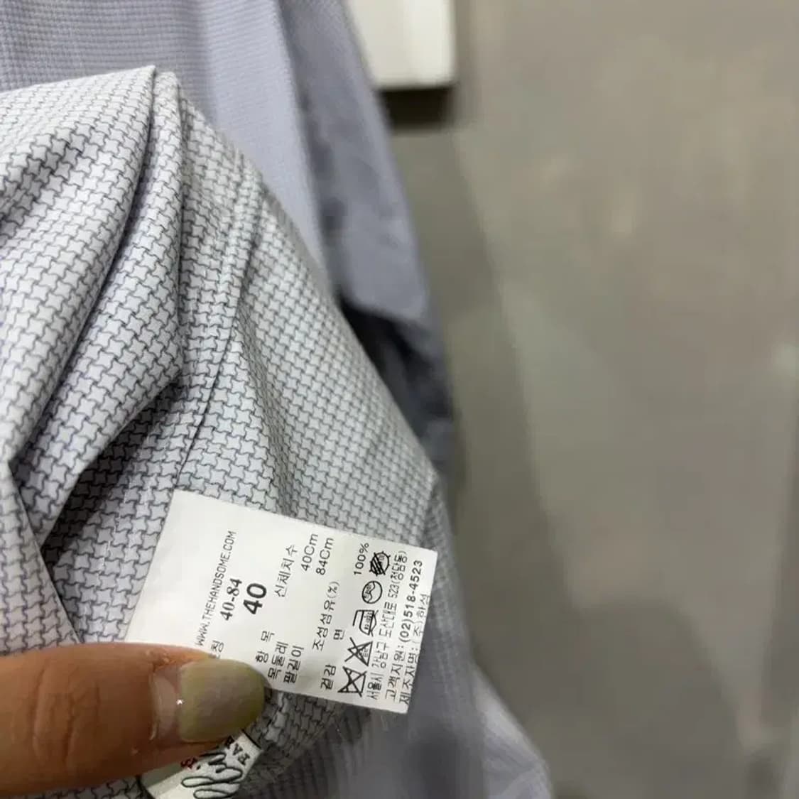 (100) 타임옴므 한섬 클래식 패턴 셔츠 남방 상품이미지5