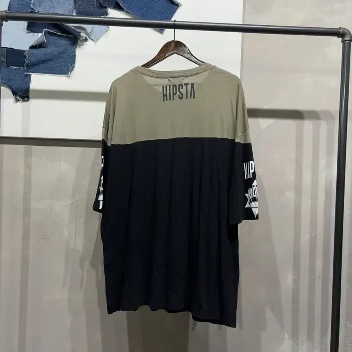 (F) 톰보이 여성 캐주얼 배색 프린팅 반팔 티 상품이미지4