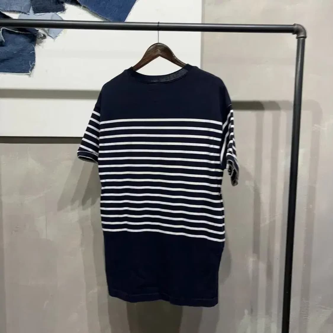 (F) 럭키슈에뜨 여성 스트라이프 반팔 원피스 상품이미지3