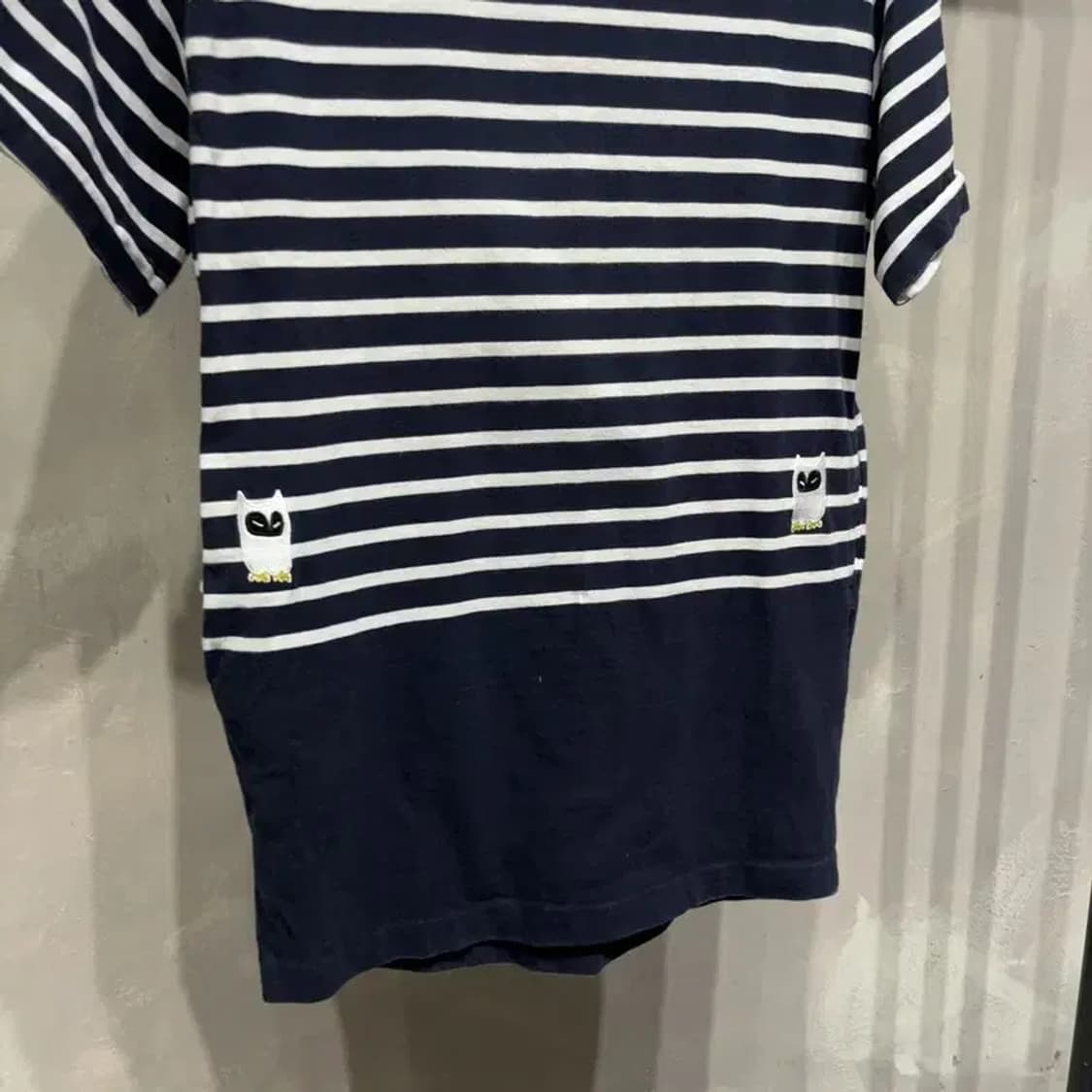 (F) 럭키슈에뜨 여성 스트라이프 반팔 원피스 상품이미지4