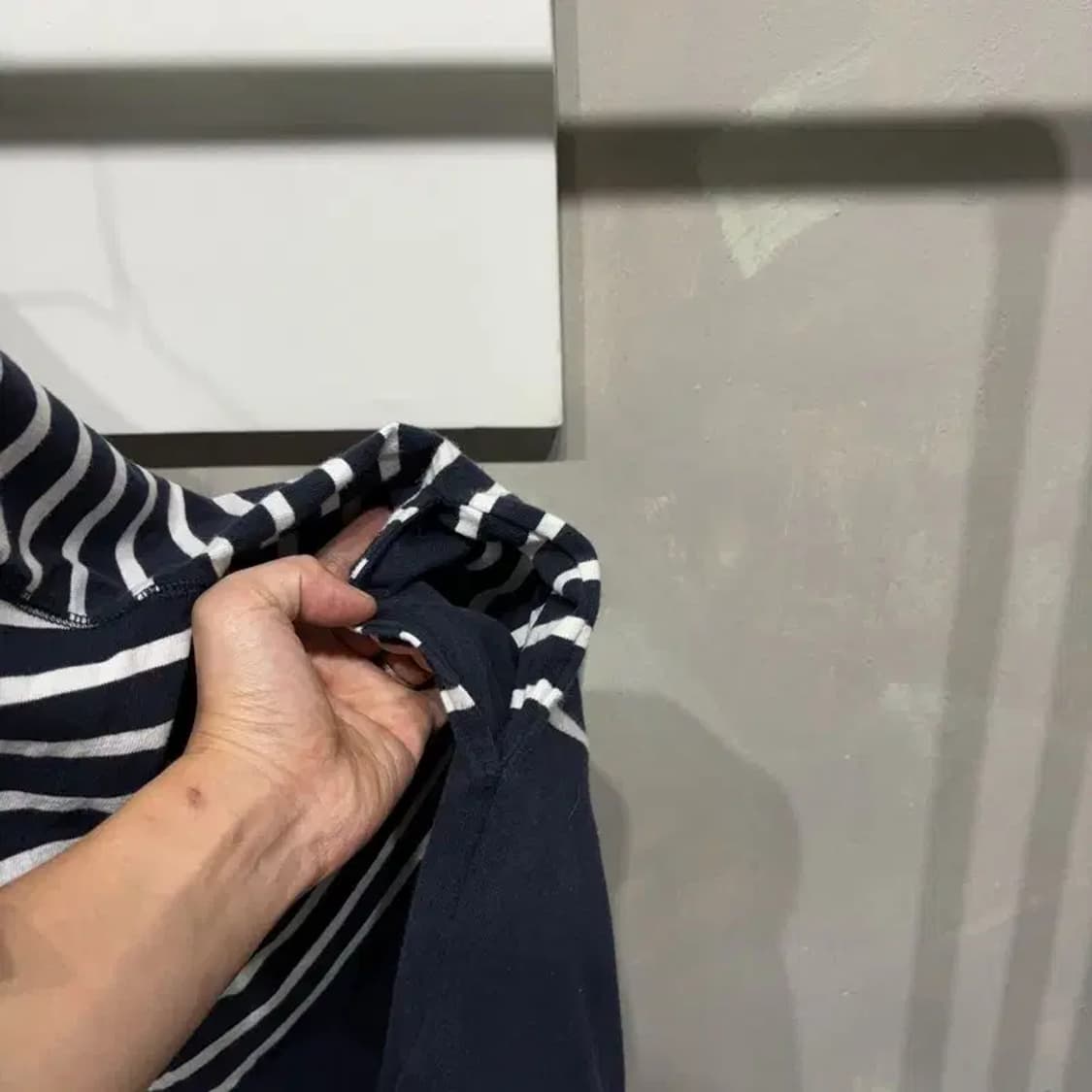 (F) 럭키슈에뜨 여성 스트라이프 반팔 원피스 상품이미지5