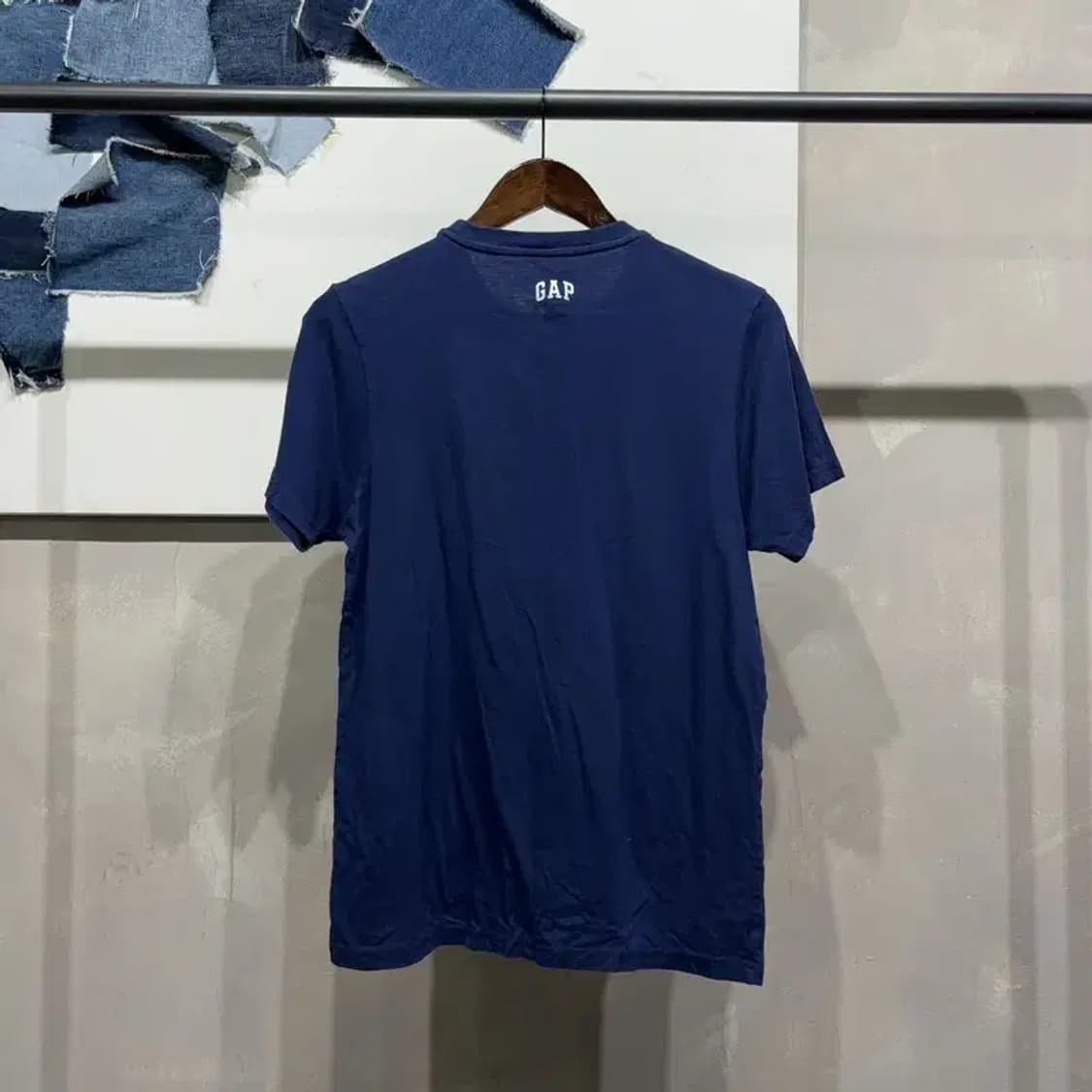 (95) 갭 GAP 여성 무지 캐주얼 네이비 반팔 티 상품이미지5