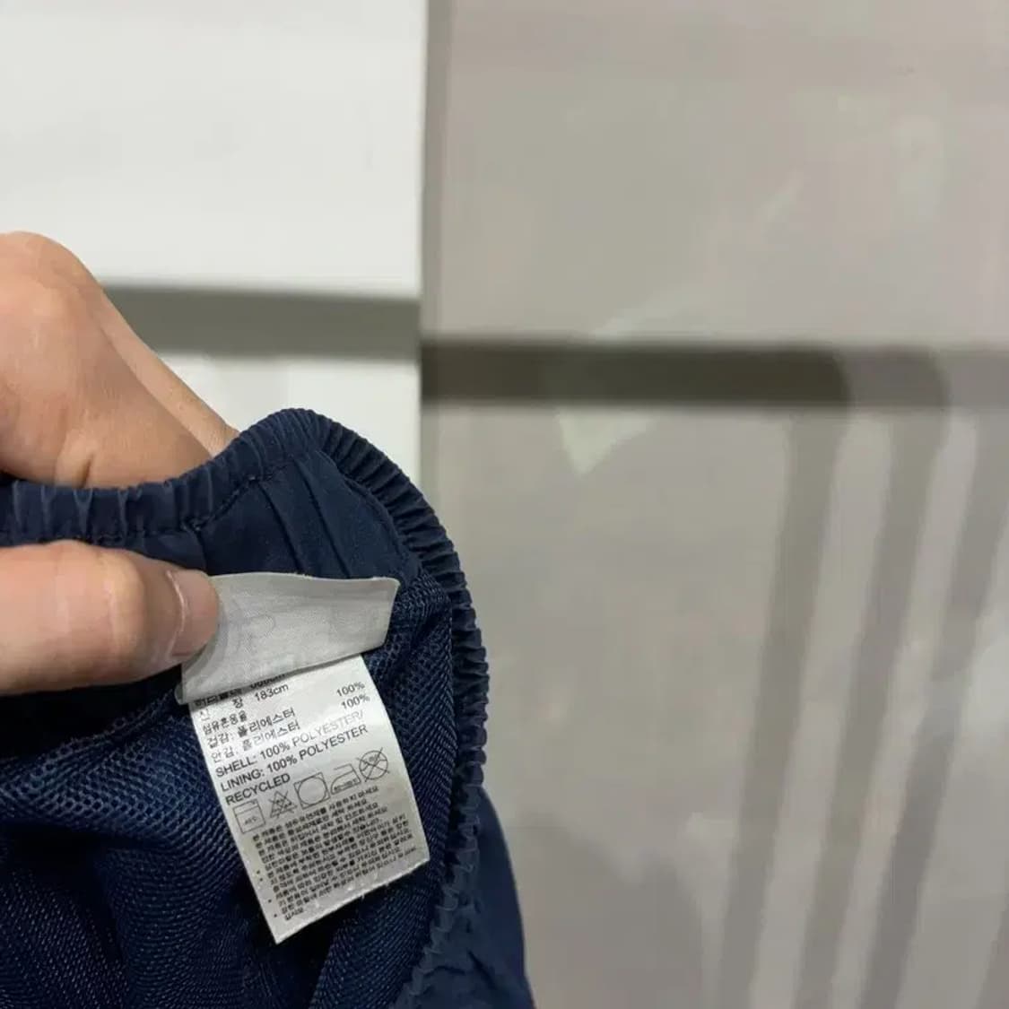 (32~34인치) 아디다스 운동 스포츠 밴딩 네이비 반바지 상품이미지7