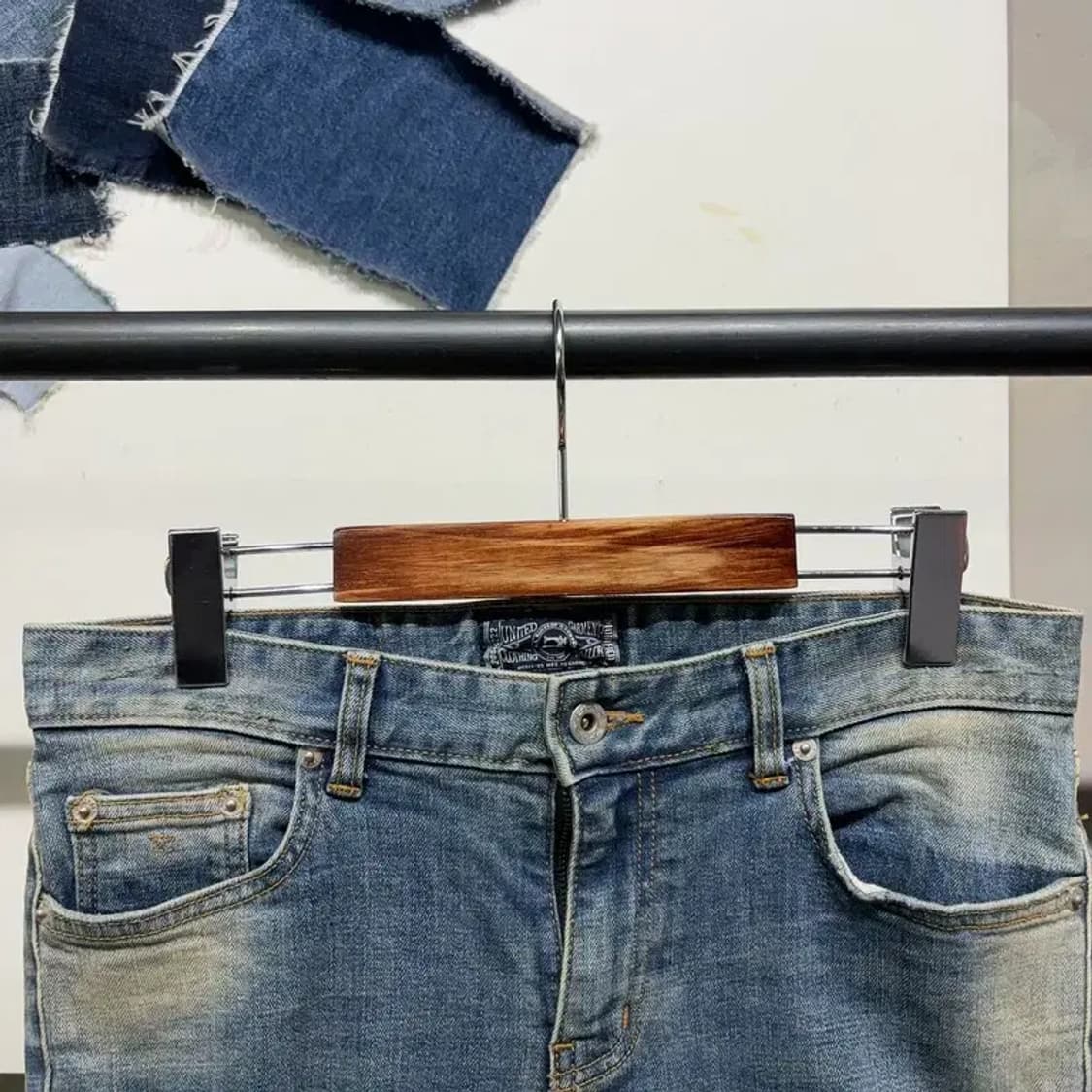 (30인치) 모디파이드 빈티지 스판 워싱 디스트로이드진 청바지 상품이미지2