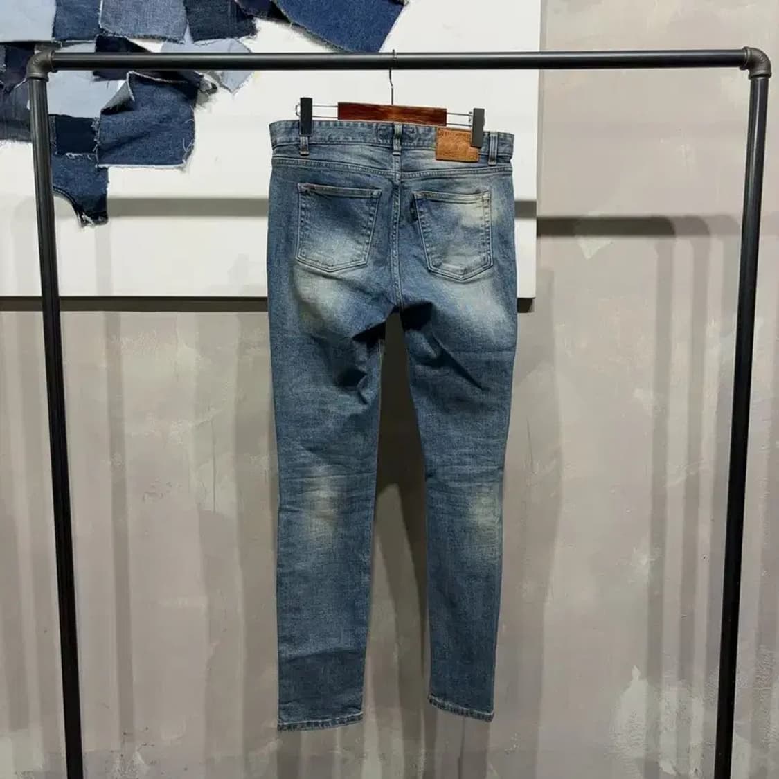 (30인치) 모디파이드 빈티지 스판 워싱 디스트로이드진 청바지 상품이미지3