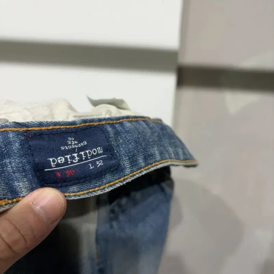 (30인치) 모디파이드 빈티지 스판 워싱 디스트로이드진 청바지 상품이미지6
