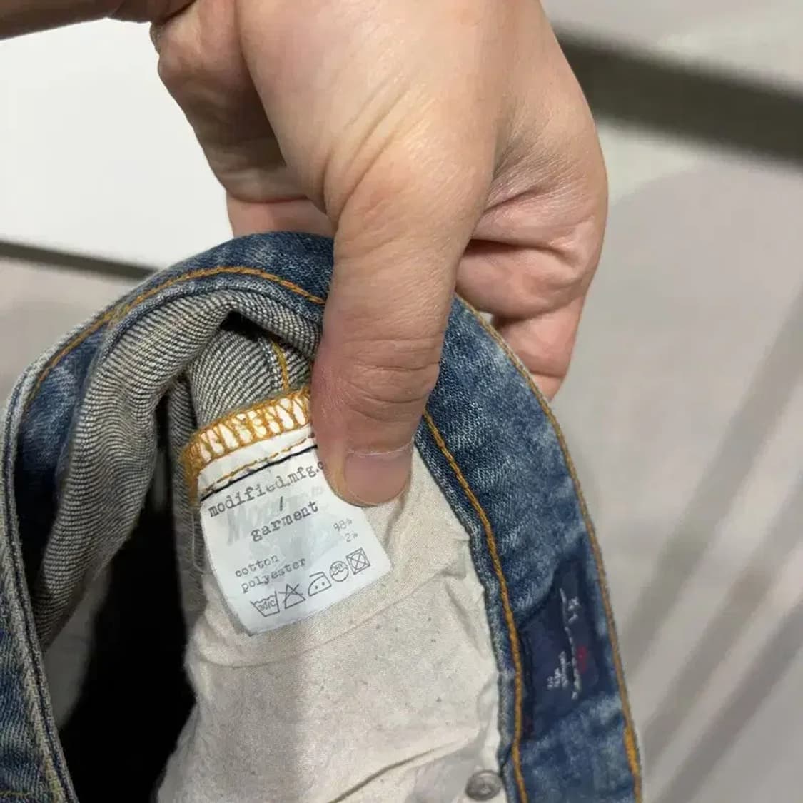 (30인치) 모디파이드 빈티지 스판 워싱 디스트로이드진 청바지 상품이미지7