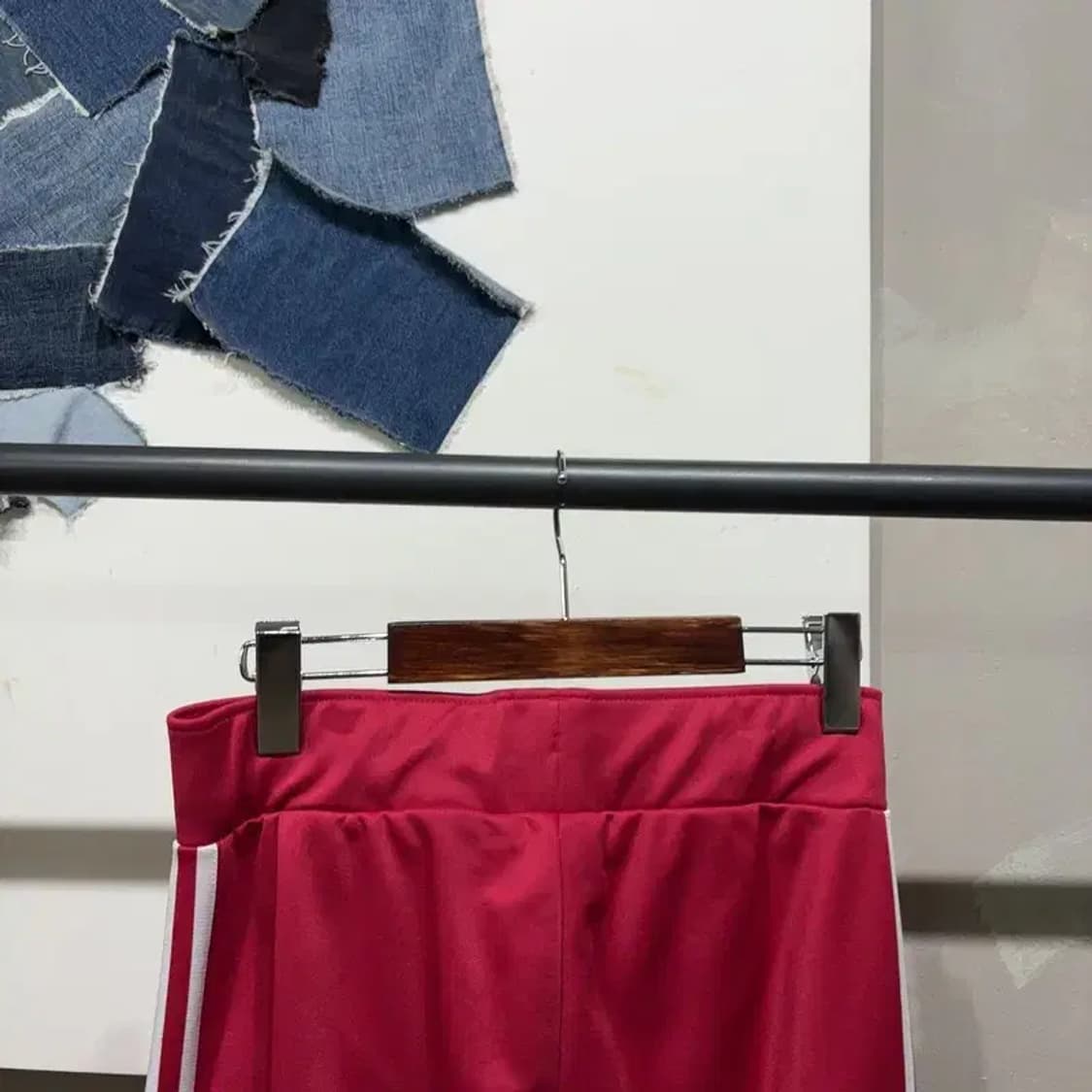 (25~27인치) 아디다스 여성 유로파 밴딩 핑크 팬츠 운동바지 상품이미지5