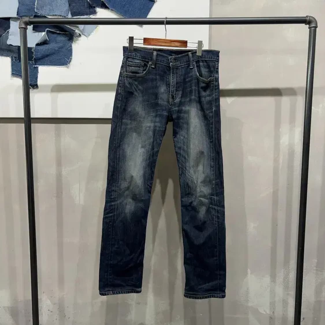 (30인치) 리바이스 504 빈티지 스판 워싱 청바지 데님팬츠 상품이미지1