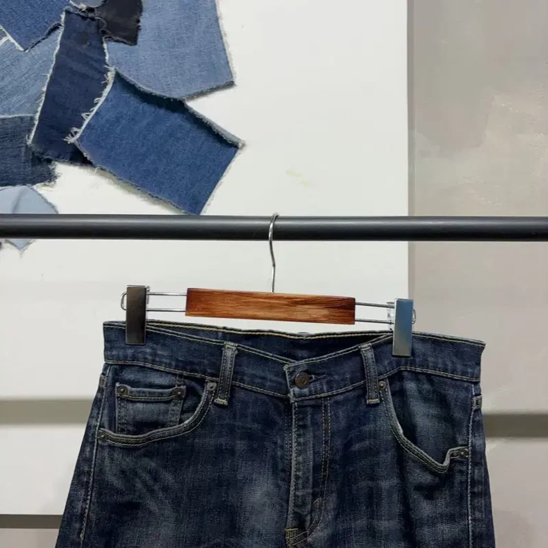 (30인치) 리바이스 504 빈티지 스판 워싱 청바지 데님팬츠 상품이미지2