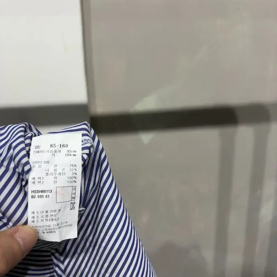 (85) 헤지스 여성 스트라이프 플라워 셔츠 원피스 상품이미지6